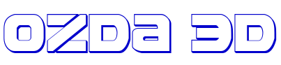 Ozda 3D 字体
